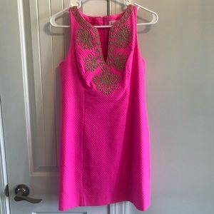 Lilly Pulitzer Shift Dress Neon Pink